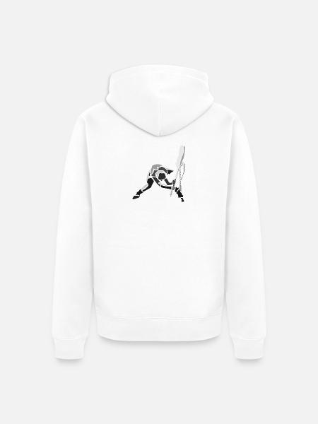strummer-spread - Veste à capuche bio Premium Unisexe - blanc