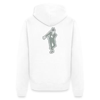 Ska Man - Unisex Premium Bio Zip Hoodie - Weiß - Hinten - Thijin (182cm)