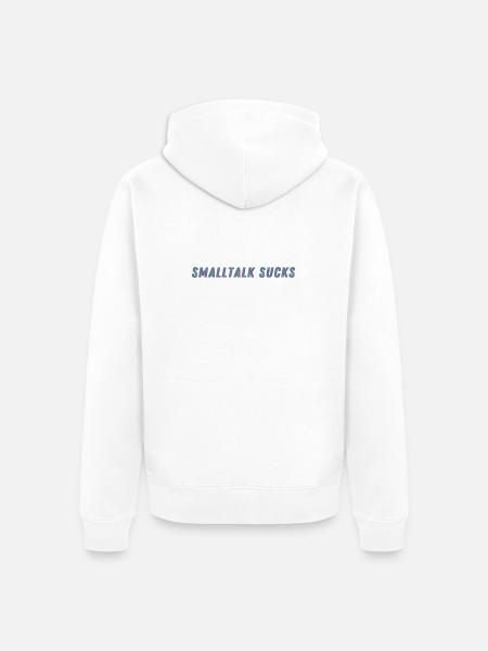 SMALLTALK SUCKS - Spread it! - Unisex Premium Bio Zip Hoodie - Weiß