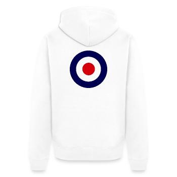 Mod - Unisex Premium Bio Zip Hoodie - Weiß - Hinten - Thijin (182cm)