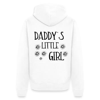 DADDY'S LITTLE GIRL - Unisex Premium Bio Zip Hoodie - Weiß - Hinten - Thijin (182cm)