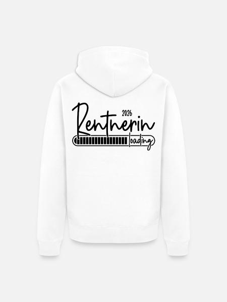 Rentnerin 2026 Loading - Unisex Premium Bio Zip Hoodie - Weiß