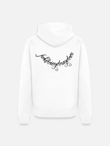 funkelniegelnagelneu - Unisex Premium Bio Zip Hoodie - Weiß