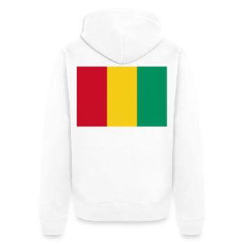 Guinea - Unisex Premium Bio Zip Hoodie - Weiß - Hinten - Thijin (182cm)