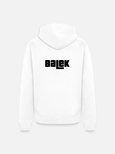 Balek - Veste à capuche bio Premium Unisexe - blanc