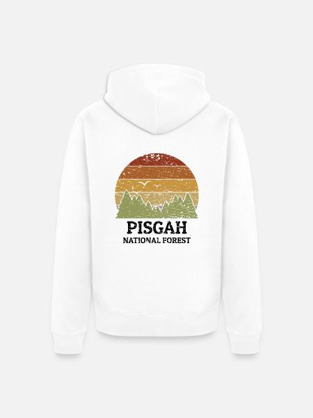 Pisgah National Forest - Unisex Premium Bio Zip Hoodie - Weiß