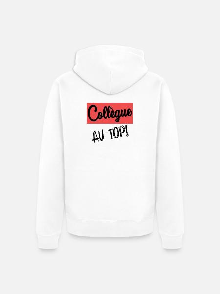 COLLEAGUE. START. RETIREMENT - Unisex Premium Organic Zip Hoodie - white