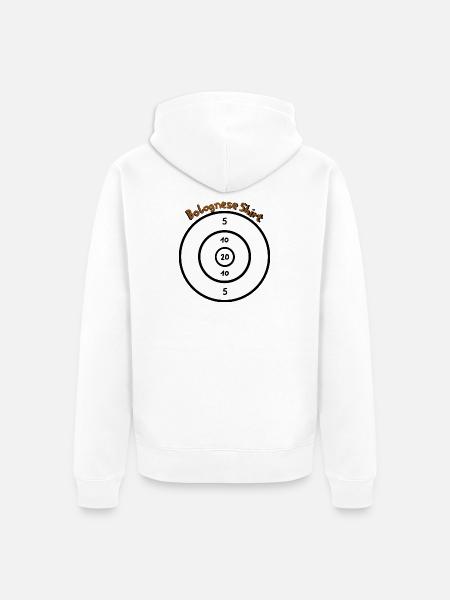 Bolognese Shit - Unisex Premium Organic Zip Hoodie - white