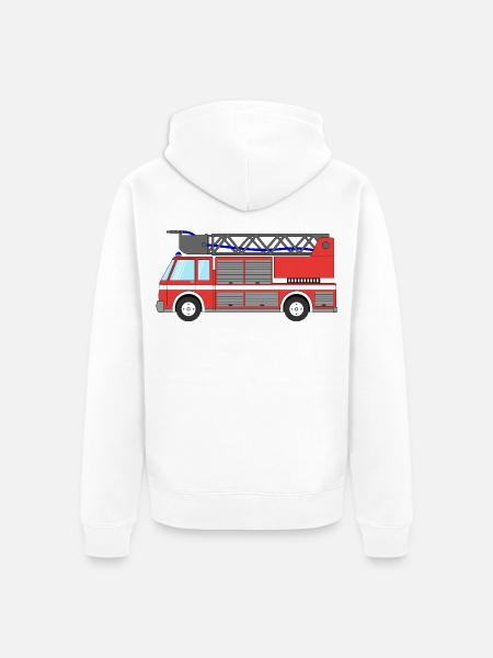 Fire engine Fire engine - Unisex Premium Organic Zip Hoodie - white