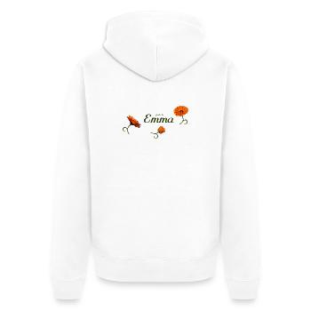 Emma Geburtstag Emma - Unisex Premium Bio Zip Hoodie - Weiß - Hinten - Thijin (182cm)