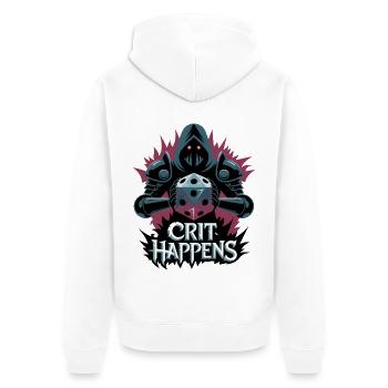Les coups critiques se produisent - Veste à capuche bio Premium Unisexe - blanc - Dos - Thijin (182cm)