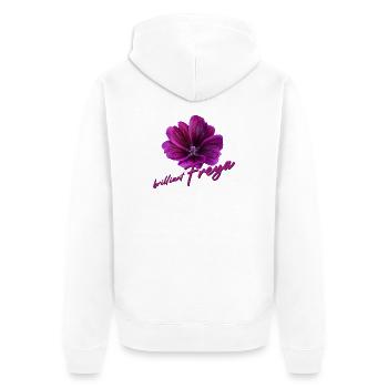 Freya Geburtstag Freya - Unisex Premium Bio Zip Hoodie - Weiß - Hinten - Thijin (182cm)
