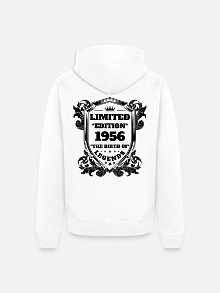 1956 - Unisex Premium Bio Zip Hoodie - Weiß