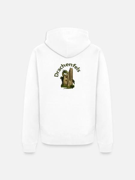 Drachenfels - Unisex Premium Bio Zip Hoodie - Weiß