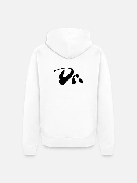 Dr - Unisex Premium Bio Zip Hoodie - Weiß