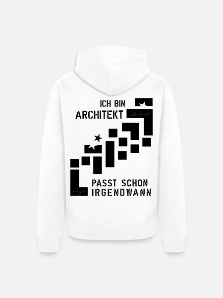 Architekt - Unisex Premium Bio Zip Hoodie - Weiß