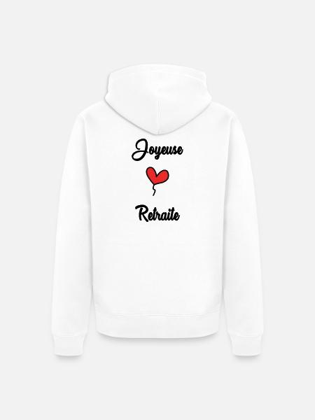 RETIREMENT - Unisex Premium Organic Zip Hoodie - white