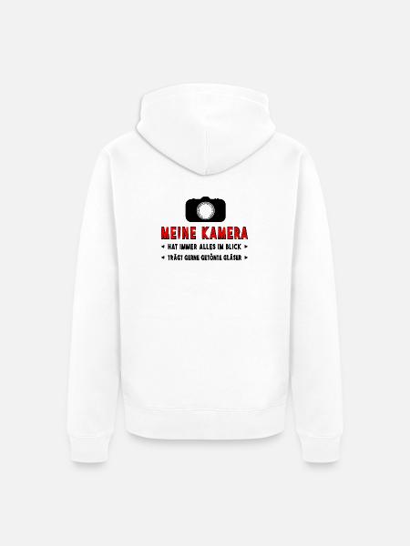 Kamera Fotograf - Unisex Premium Bio Zip Hoodie - Weiß