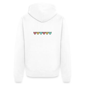 100. 100 JAHRE. 100-JÄHRIGES JUBILÄUM. 100. GEBURTSTAG - Unisex Premium Bio Zip Hoodie - Weiß - Hinten - Thijin (182cm)