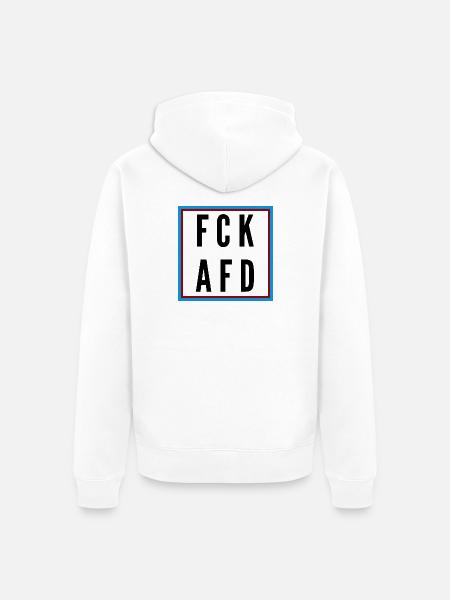 AFD Nein Danke! - Unisex Premium Bio Zip Hoodie - Weiß