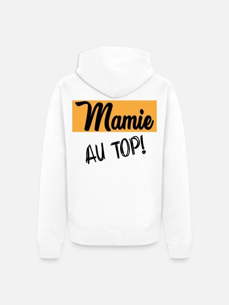 MAMIE - Veste à capuche bio Premium Unisexe - blanc