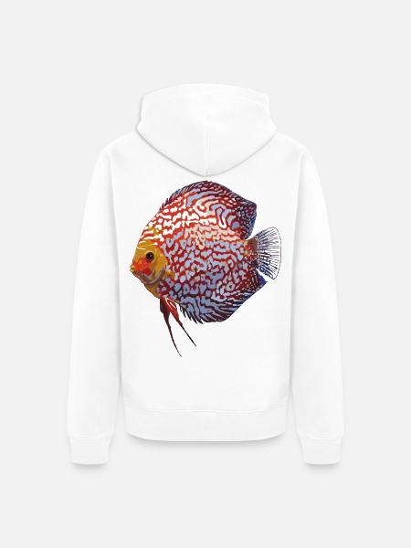 Discus - Unisex Premium Bio Zip Hoodie - Weiß