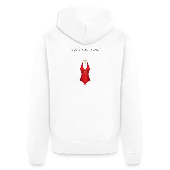 La piscine 1 - Veste à capuche bio Premium Unisexe - blanc - Dos - Thijin (182cm)
