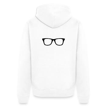Lunettes - Veste à capuche bio Premium Unisexe - blanc - Dos - Thijin (182cm)