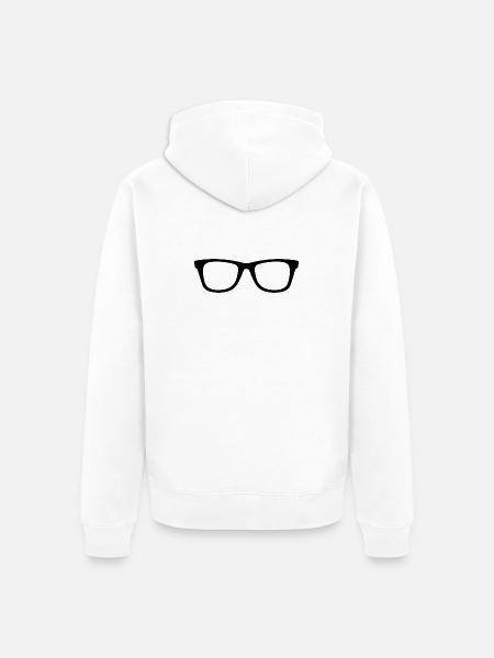 Lunettes - Veste à capuche bio Premium Unisexe - blanc