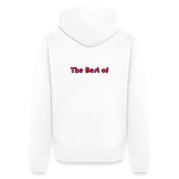 MAMA. MUTTERTAG. ALLES GUTE ZUM GEBURTSTAG MAMA. ICH LIEBE DICH - Unisex Premium Bio Zip Hoodie - Weiß - Hinten - Thijin (182cm)