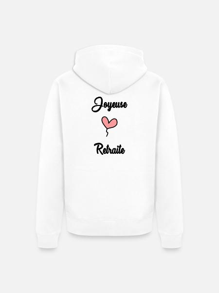 RETIREMENT. RETIREMENT. RETIRED - Unisex Premium Organic Zip Hoodie - white