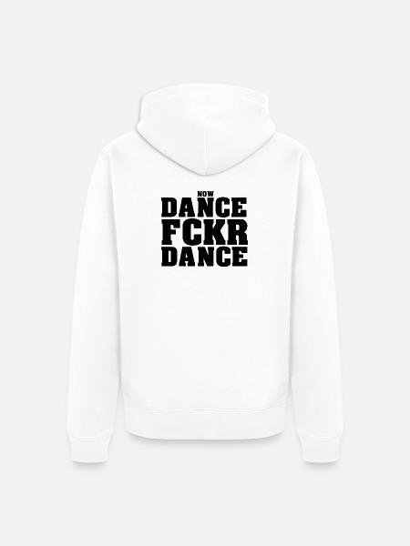 Danse Fckr Danse - Veste à capuche bio Premium Unisexe - blanc