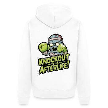 KO à la - Veste à capuche bio Premium Unisexe - blanc - Dos - Thijin (182cm)