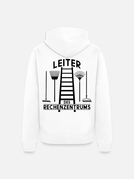 LEITER DES RECHENZENTRUMS - Unisex Premium Bio Zip Hoodie - Weiß