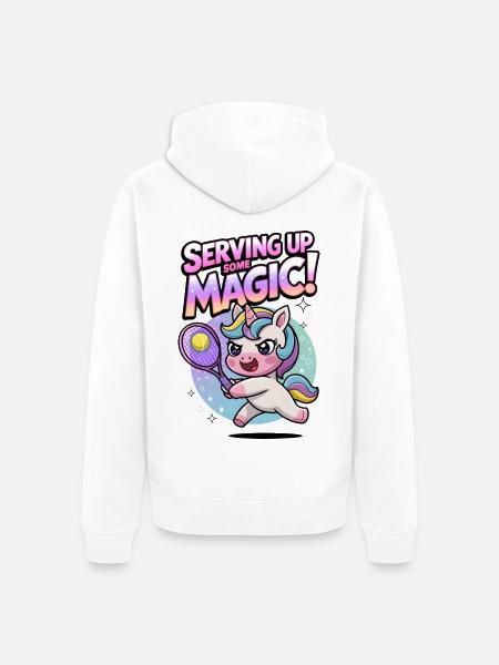 Serving Up Some Magic! - Unisex Premium Organic Zip Hoodie - white
