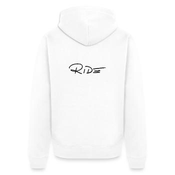 CHEVAUCHER - Veste à capuche bio Premium Unisexe - blanc - Dos - Thijin (182cm)