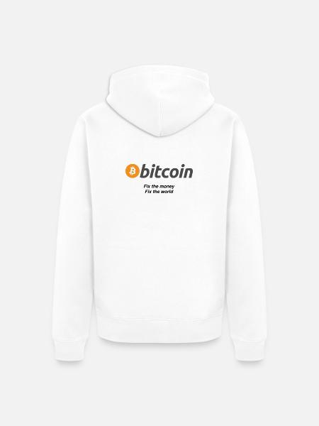 Fixthemoney - Unisex Premium Bio Zip Hoodie - Weiß