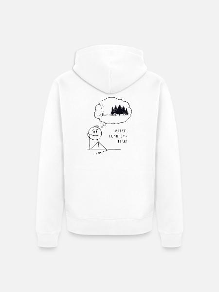 Holzfäller - Unisex Premium Bio Zip Hoodie - Weiß