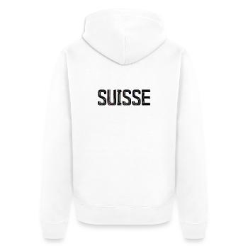 SUISSE. PAYS - Veste à capuche bio Premium Unisexe - blanc - Dos - Thijin (182cm)