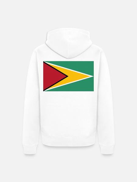 Guyana - Unisex Premium Bio Zip Hoodie - Weiß