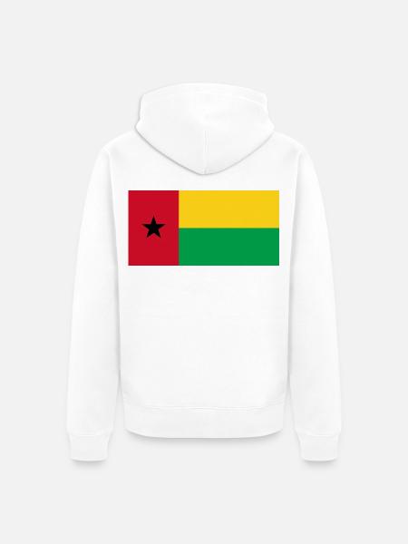 Guinea-Bissau - Unisex Premium Bio Zip Hoodie - Weiß