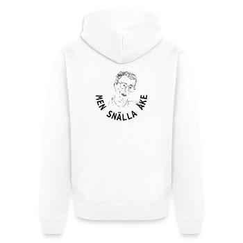 Aber bitte Åke - Unisex Premium Bio Zip Hoodie - Weiß - Hinten - Thijin (182cm)