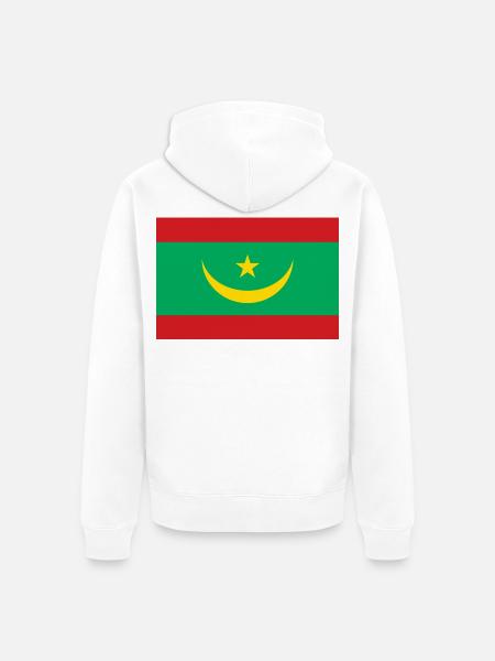 Mauretanien - Unisex Premium Bio Zip Hoodie - Weiß