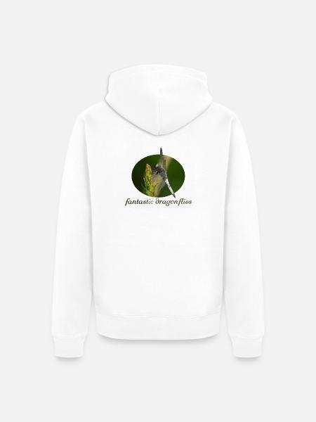 Libelle - Unisex Premium Bio Zip Hoodie - Weiß