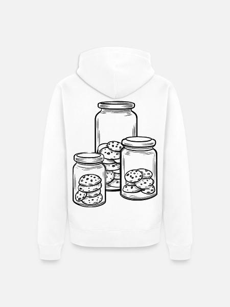 kekse - Unisex Premium Bio Zip Hoodie - Weiß