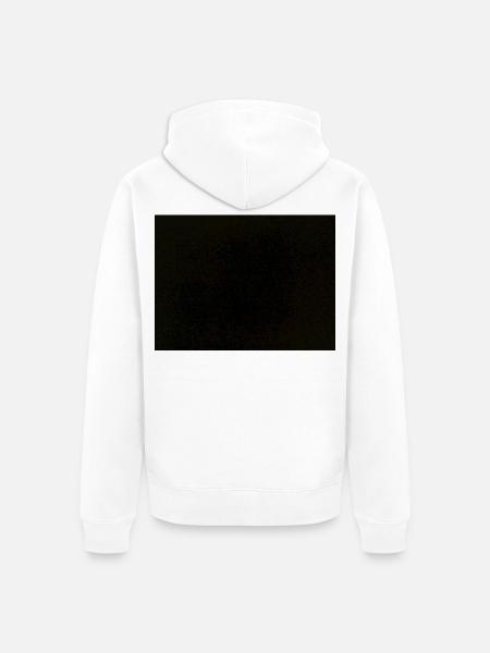 Schwarze Nacht Monochrom Layout - Unisex Premium Bio Zip Hoodie - Weiß