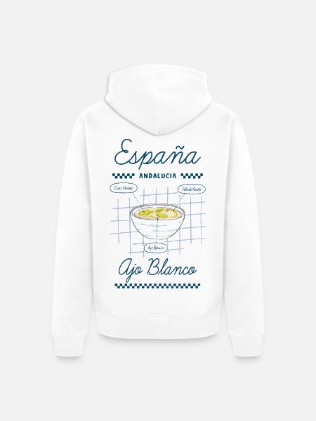 Weißer Knoblauch - Unisex Premium Bio Zip Hoodie - Weiß
