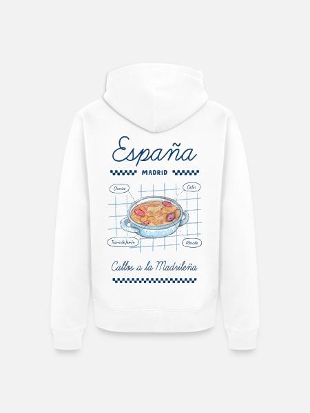 Madrider Kutteln - Unisex Premium Bio Zip Hoodie - Weiß