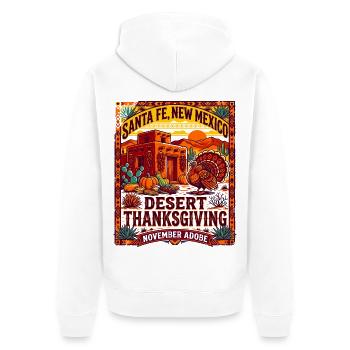 Desert Thanksgiving Santa Fe New Mexico - Unisex Premium Bio Zip Hoodie - Weiß - Hinten - Thijin (182cm)