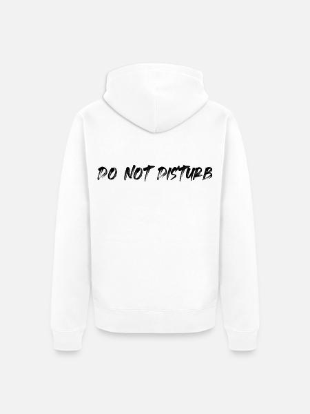 Do Not Disturb - Unisex Premium Bio Zip Hoodie - Weiß